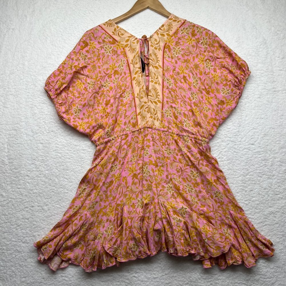 Aakaa | Floral Boho V neck Dress Size Small - Picture 7 of 7